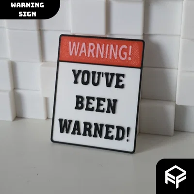 Biển cảnh báo vui nhộn (Warning Sign) độc đáo cho bàn làm việc