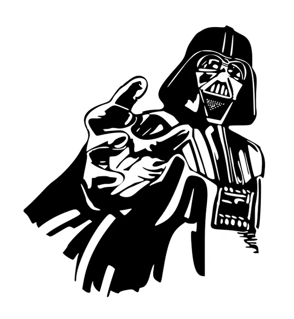 Tranh treo tường 3D Darth Vader cực chất cho fan Star Wars - Image 1