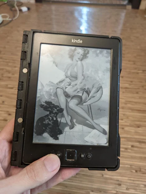 Ốp lưng bảo vệ in 3D cho máy đọc sách Kindle 4 (có khe nam châm) - Image 2