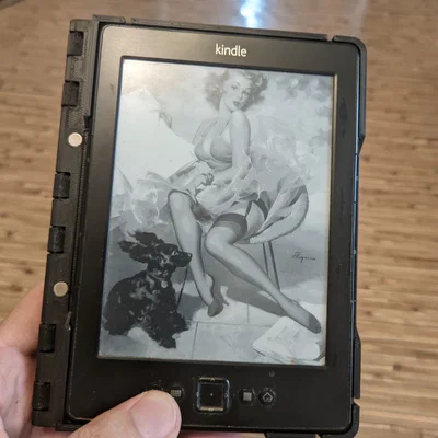 Ốp lưng bảo vệ in 3D cho máy đọc sách Kindle 4 (có khe nam châm)