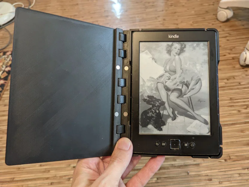 Ốp lưng bảo vệ in 3D cho máy đọc sách Kindle 4 (có khe nam châm) - Image 3