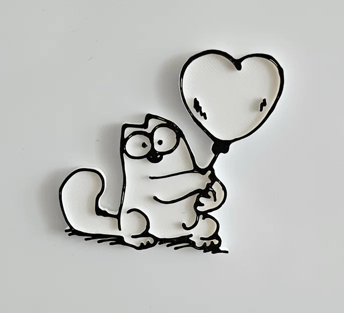 Mô hình nam châm Simon's Cat 3D cực đáng yêu cho tủ lạnh - Image 1