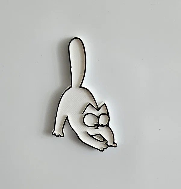 Mô hình nam châm 3D hình chú mèo Simon đáng yêu - Image 1