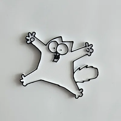Mẫu in 3D nam châm Simon’s Cat trang trí tủ lạnh siêu dễ thương