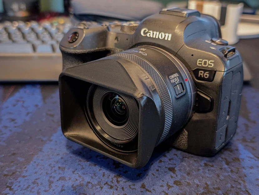 Lens hood vặn (twist-on) Canon RF 16mm – bản 16mm - Image 1