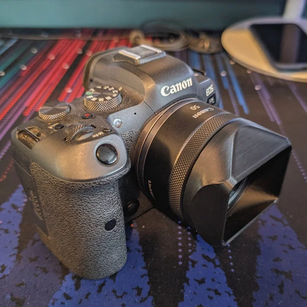 Lens hood gọn cho Canon RF 50mm F1.8 (Compact Lens Hood) - Image 1