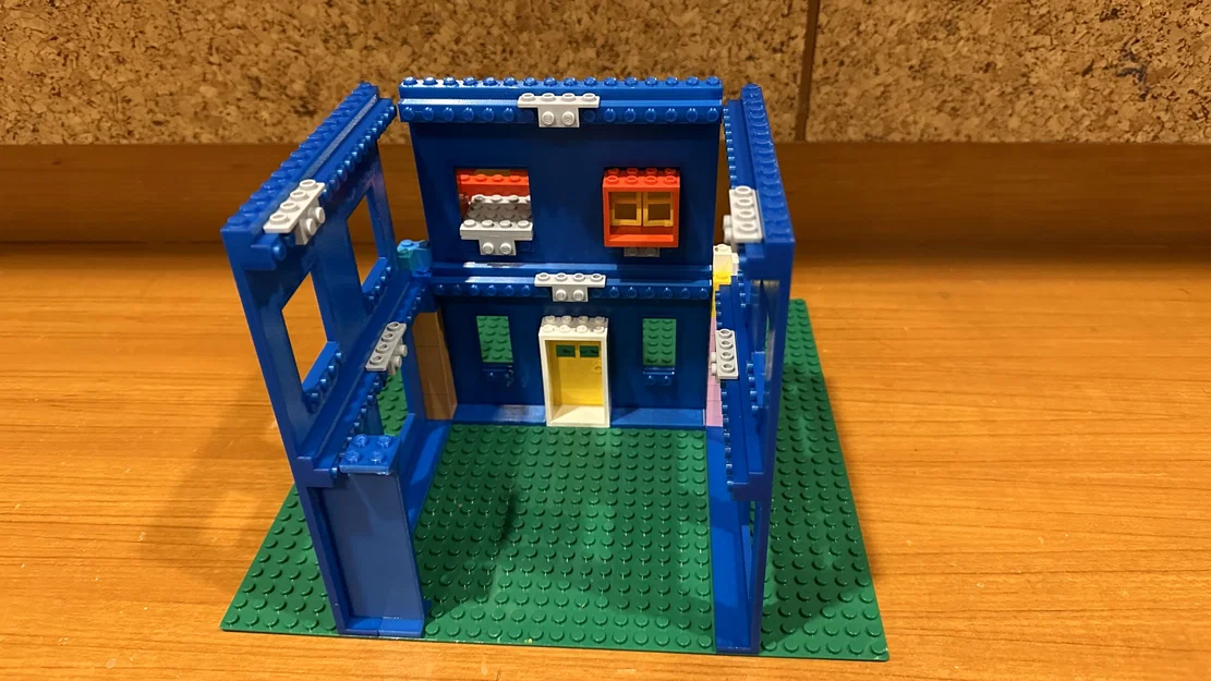 Tường nhà tương thích Lego (Lego compatible house wall) - Image 1