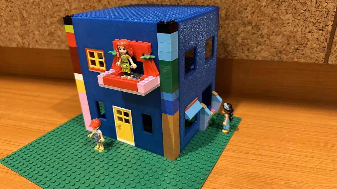 Tường nhà tương thích Lego (Lego compatible house wall) - Image 2