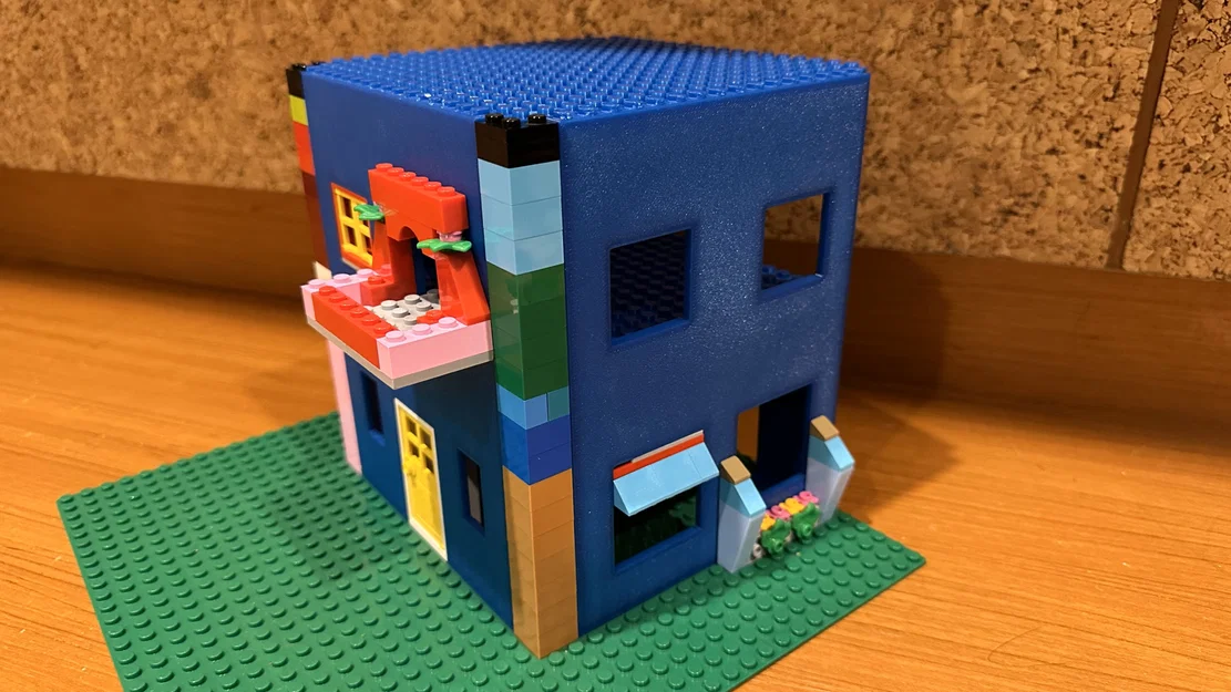 Tường nhà tương thích Lego (Lego compatible house wall) - Image 3