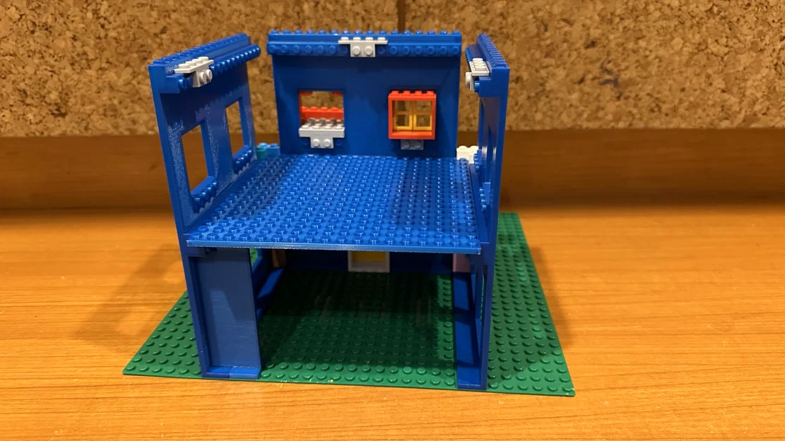 Tường nhà tương thích Lego (Lego compatible house wall) - Image 4