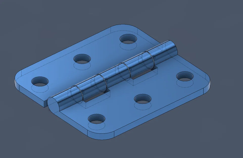 Bản lề đơn giản Print-in-Place (không cần supports, in liền khối) - Image 5