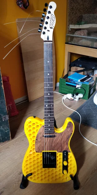 Guitar Telecaster lỗ lục giác (in 3D, 5 phần) - Image 2