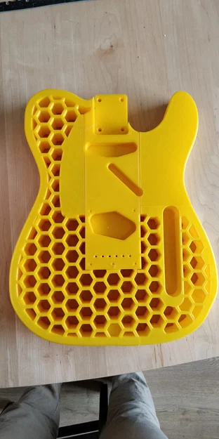 Guitar Telecaster lỗ lục giác (in 3D, 5 phần) - Image 4
