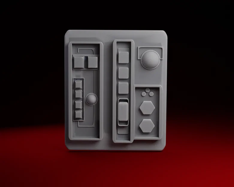 Ốp công tắc điện phong cách Star Wars Data Panel trang trí - Image 1