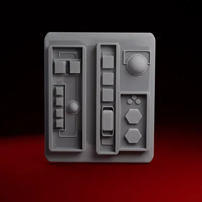 Ốp công tắc điện phong cách Star Wars Data Panel trang trí
