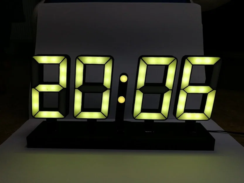 Đồng hồ LED 7 đoạn (ESP8266 + WS2812b) thông minh - Image 1
