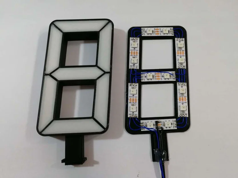 Đồng hồ LED 7 đoạn (ESP8266 + WS2812b) thông minh - Image 4