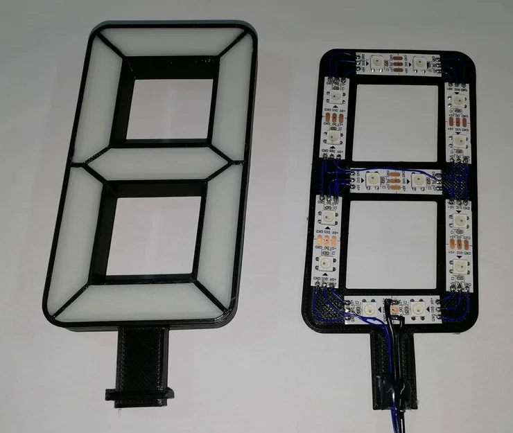 Đồng hồ LED 7 đoạn (ESP8266 + WS2812b) thông minh - Image 13