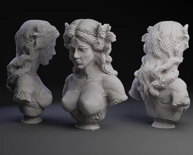 Mô hình tượng nghệ thuật Bacchae Bust phong cách Hy Lạp cổ điển - Image 1