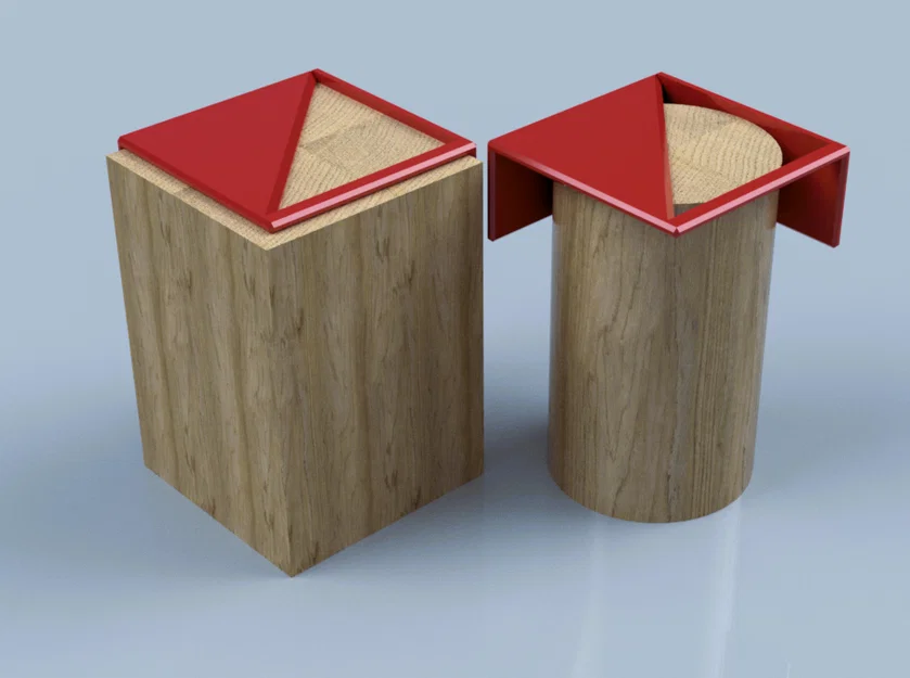 Dụng cụ tự động tìm tâm phôi gỗ hình vuông và hình tròn (Center Finder) - Image 1