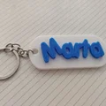 Móc khóa tên tùy chỉnh (Customizable Name Keychain) - Thumbnail 1
