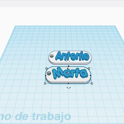 Móc khóa tên tùy chỉnh (Customizable Name Keychain)