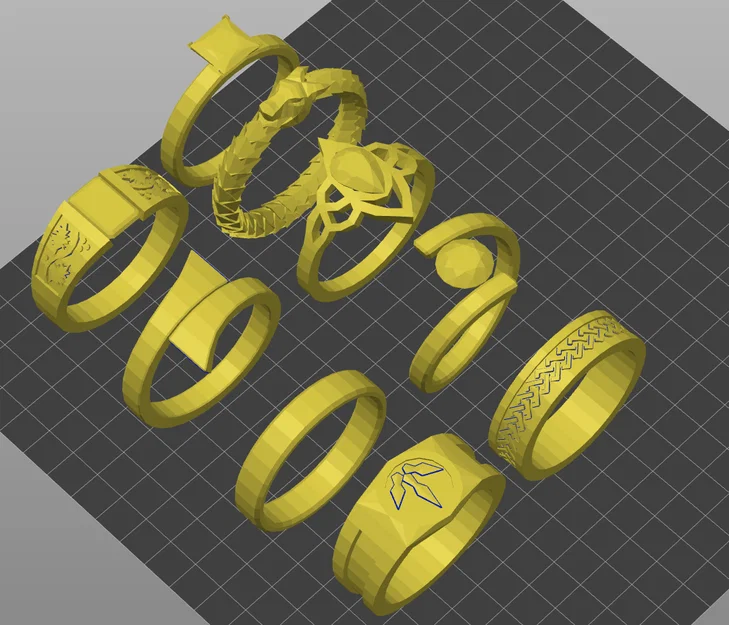 Bộ sưu tập 9 mẫu nhẫn thời trang tự in 3D độc đáo - Image 1