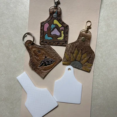 Template Da - Thẻ Tai (Leather Template - Ear Tag)