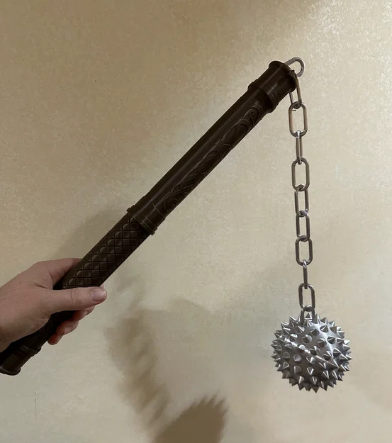 Vũ Khí Trung Cổ Ball and Chain (Prop) – Không Cần Keo - Image 2
