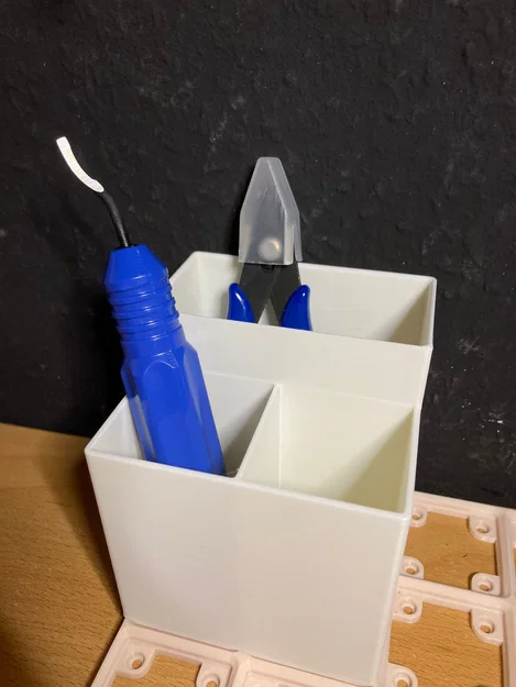 Khay Gridfinity đựng tweezers cao gấp đôi, forceps và pliers - Image 1