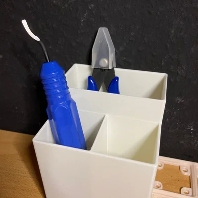 Khay Gridfinity đựng tweezers cao gấp đôi, forceps và pliers