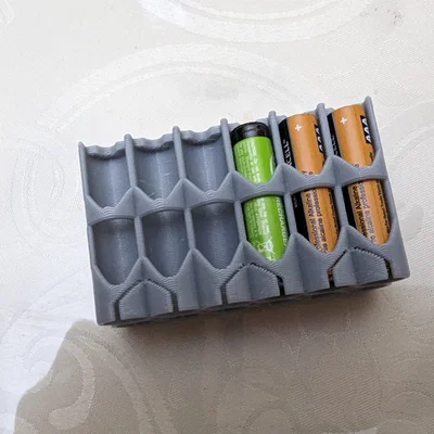 Khay đựng 12 viên pin AAA (12x AAA Battery Holder) in 3D cực tiện lợi