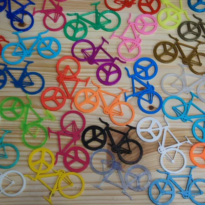 Móc khóa xe đạp Fixie - Phụ kiện 3D đẹp mắt cho người yêu xe