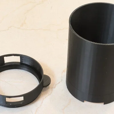 Vòng filter ren Seestar S50 kèm adapter cho dew shield tùy biến