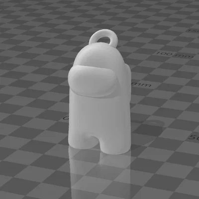 Mẫu in 3D móc khóa AmongUs xinh xắn dễ thương