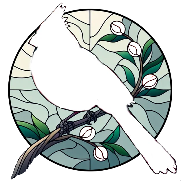 HueForge Stained Glass Cardinal – Tranh kính 2 phần (HueForge) - Image 3