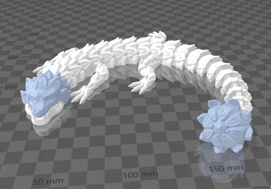 Rồng Cánh Hoa Đuôi Chùy Khớp Linh Hoạt (FLAIL TAIL PETAL DRAGON ARTICULATED FLEXI) - Image 4