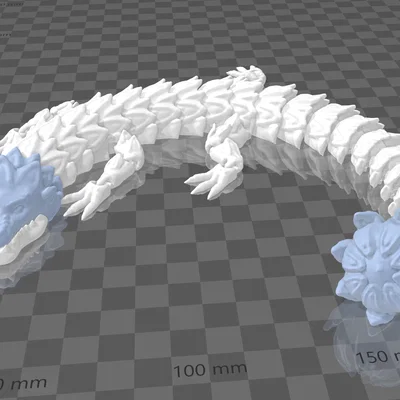 Rồng Cánh Hoa Đuôi Chùy Khớp Linh Hoạt (FLAIL TAIL PETAL DRAGON ARTICULATED FLEXI)