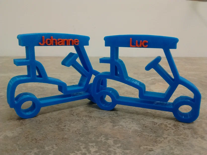 Móc khóa xe golf tùy biến (Customizable Golf Cart Keychain) - Image 1