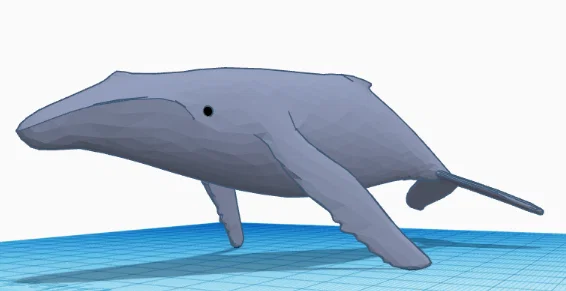 Mô hình chú cá voi (Whale) 3D in tại nhà cực xinh xắn - Image 1