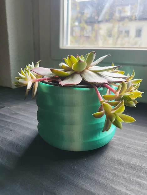 Chậu cây (Plant pot) chống thấm kiểu ren xoắn - Image 5