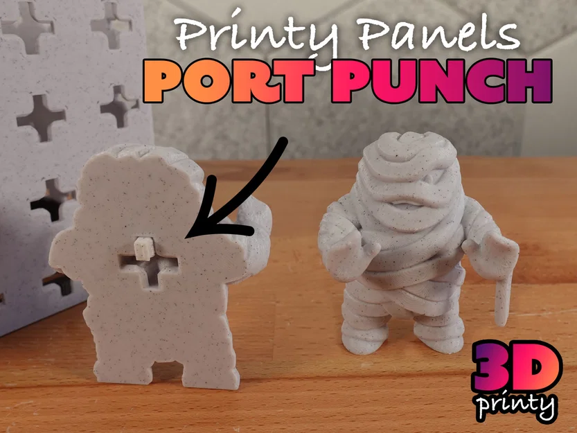 Printy Panels - Port Punch (Bộ STL tạo cổng Printy Panel) - Image 1