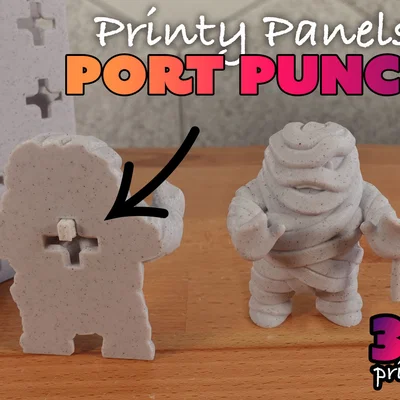 Printy Panels - Port Punch (Bộ STL tạo cổng Printy Panel)