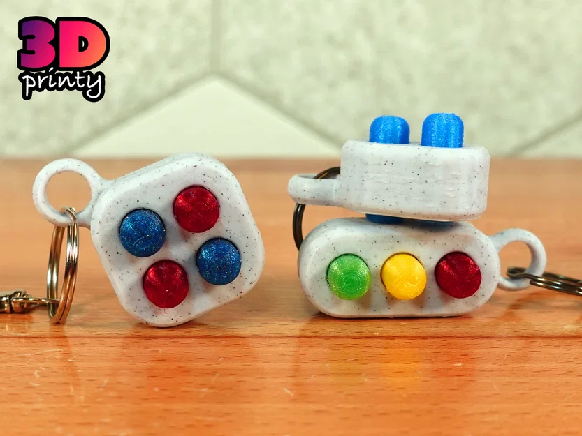 Móc khóa Pop Fidget (Thiết kế multi-material) - Image 1