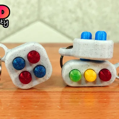 Móc khóa Pop Fidget (Thiết kế multi-material)