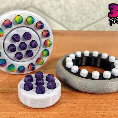 Circle Pop Fidget (Thiết kế Multi-material)