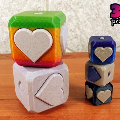 Hộp Puzzle Trái Tim “Thump” Valentine Cỡ Lớn (Dễ)