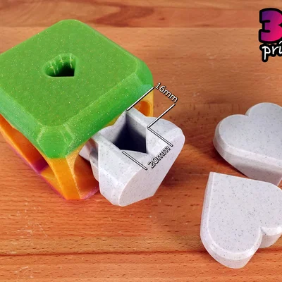 Hộp Puzzle Trái Tim “Thump” Valentine Cỡ Lớn (Dễ)