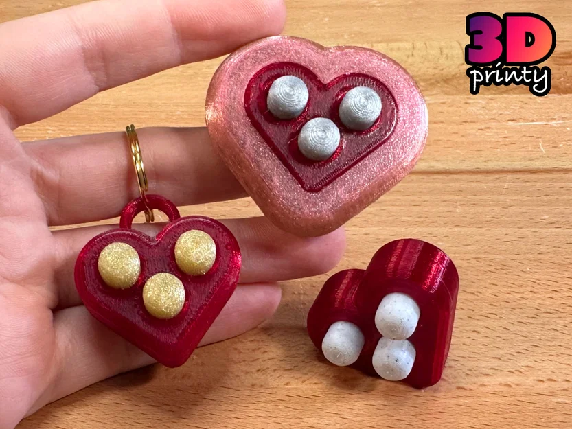 Heart Pop Fidget (Thiết kế đa vật liệu) - Image 1