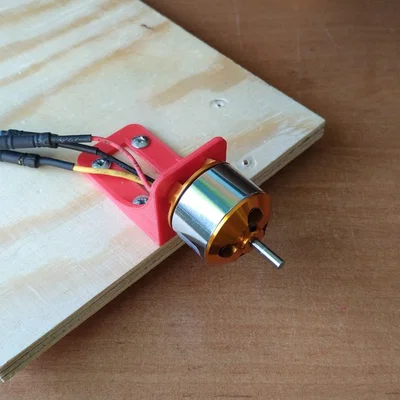 Ngàm gắn motor A2212 BLDC có rãnh đi dây (cables channel)